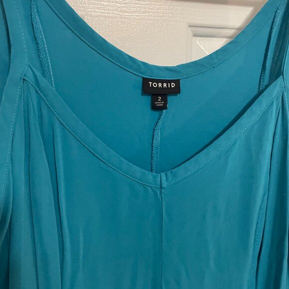 Torrid Maxi Challis Trapeze Dress - Picture 6 of 6